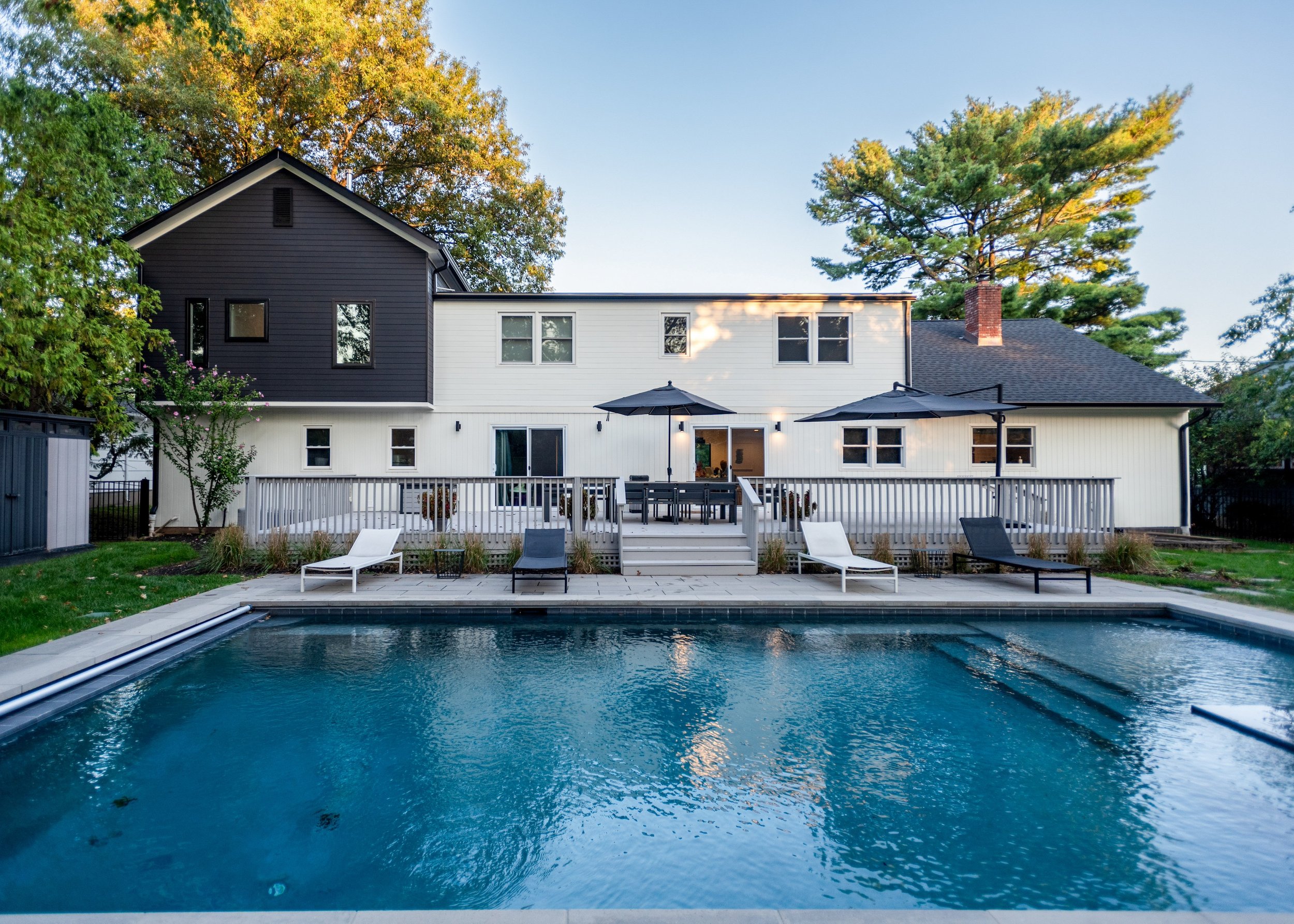 Contemporary exterior renovation Maplewood NJ